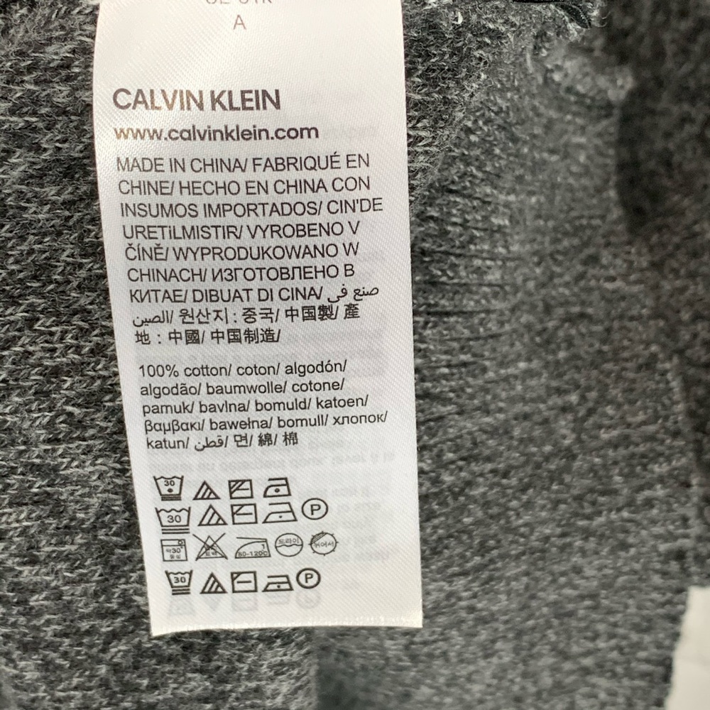 NWOT Calvin Klein Mock Neck Quarter Zip Sweater M - Picture 6 of 7